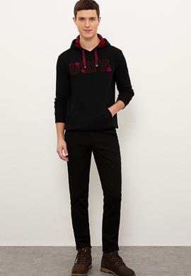 Erkek Siyah Basic Sweatshirt - 50225500043