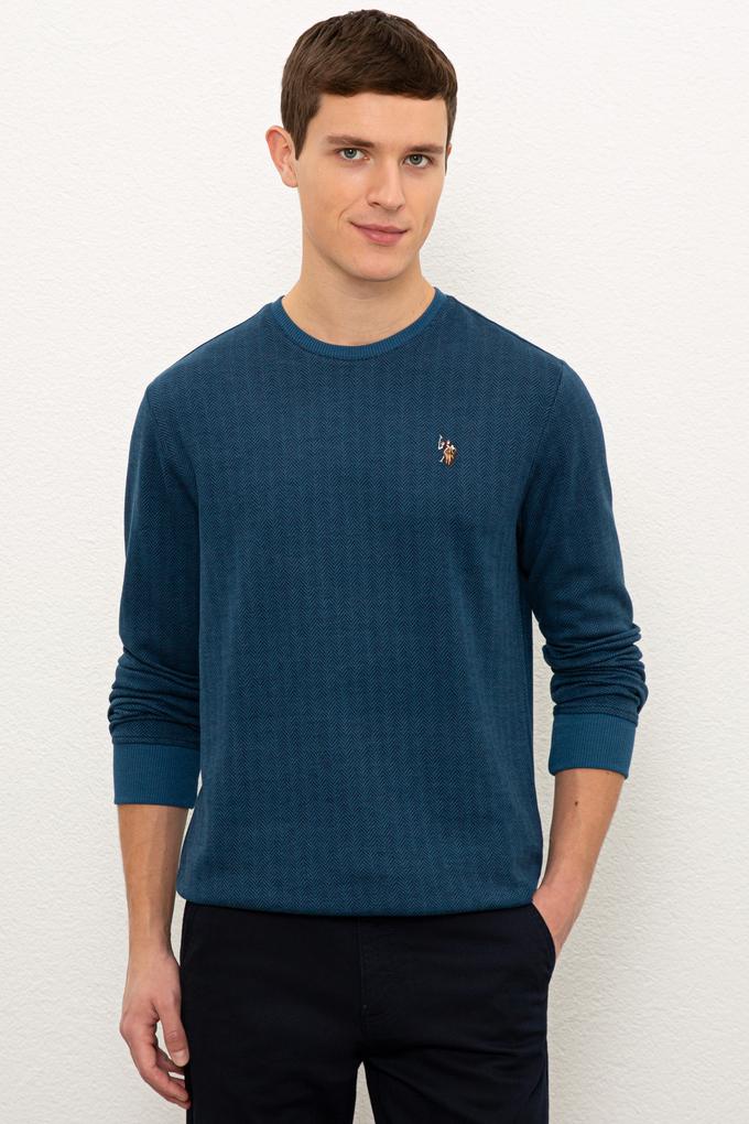 Erkek Petrol Sweatshirt