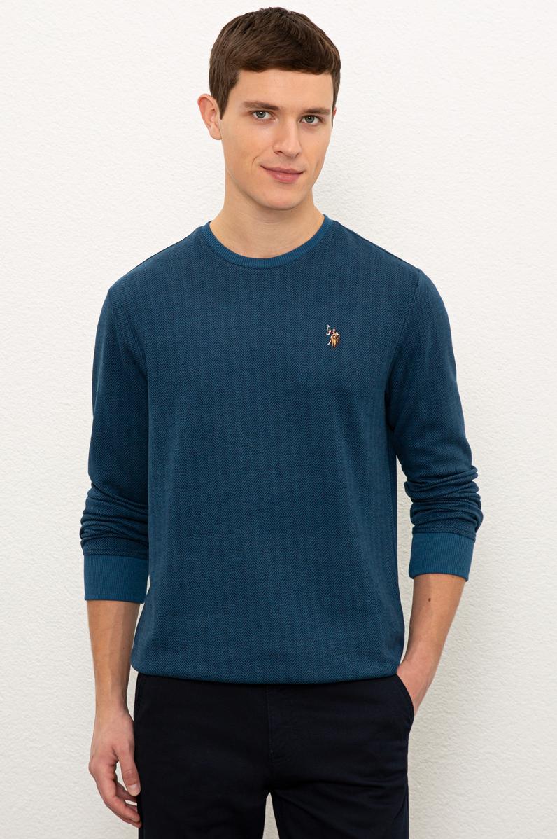 Erkek Petrol Sweatshirt