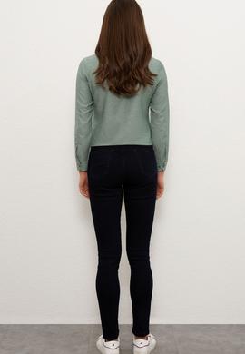 Kadın Koyu Mavi Jean Pantolon - 50226004001