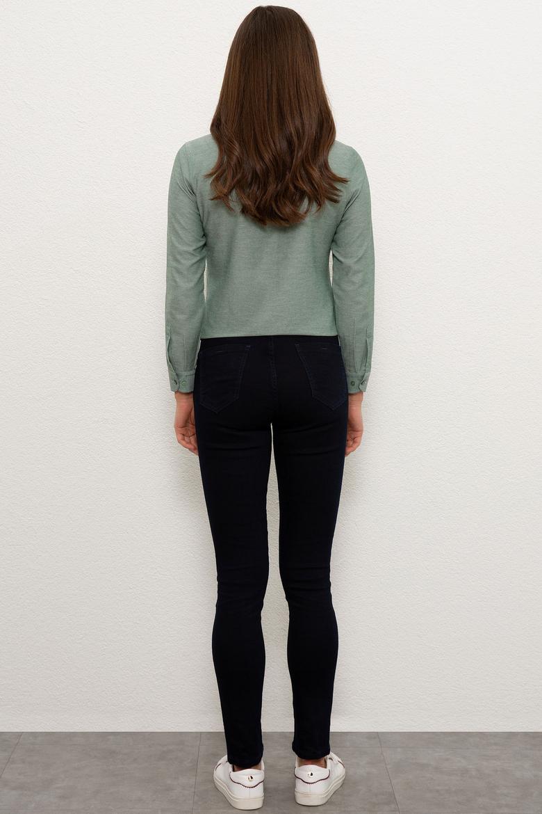 Kadın Koyu Mavi Jean Pantolon - 50226004001