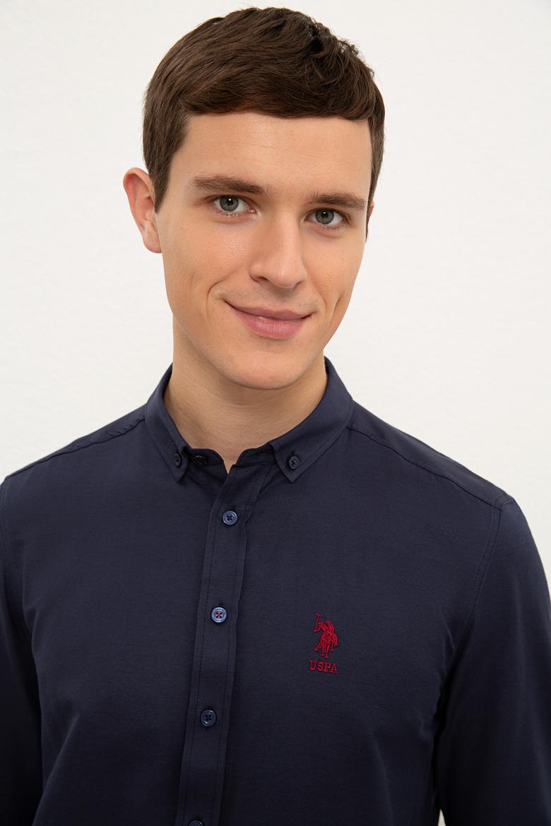 Erkek Lacivert Gömlek Uzunkol Basic - 50205843077