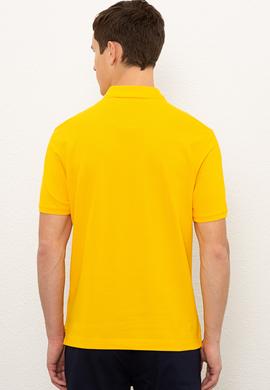 Erkek Sarı Basic Tişört - 50222614181