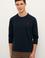 Erkek Lacivert Basic Sweatshirt