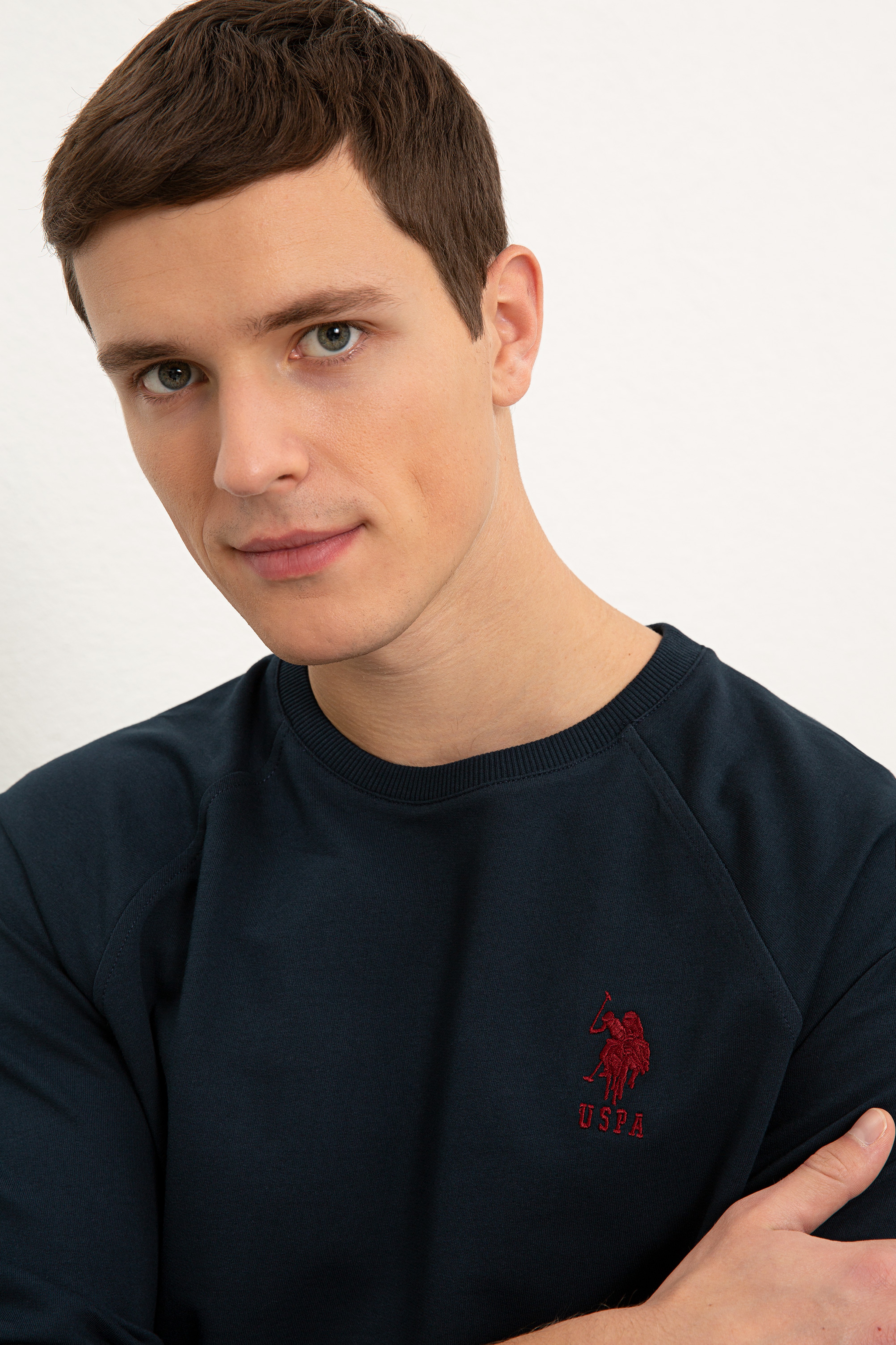 Erkek Lacivert Basic Sweatshirt - Image 2