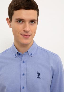 Erkek Mavi Gömlek Uzunkol Basic - 50233224039