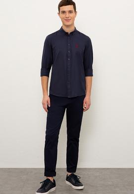 Erkek Lacivert Gömlek Uzunkol Basic - 50205843077