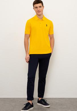 Erkek Sarı Basic Tişört - 50222614181