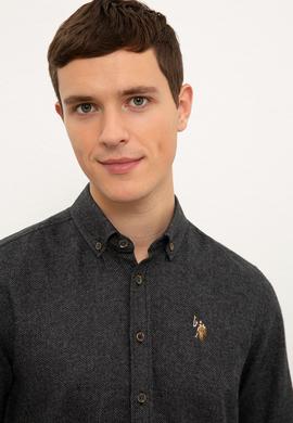 Erkek Siyah Gömlek Uzunkol - 50225177012