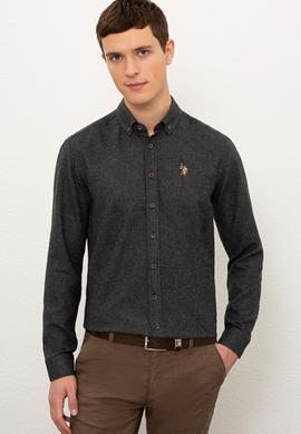 Erkek Siyah Gömlek Uzunkol - 50225177012