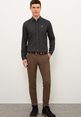 Erkek Siyah Gömlek Uzunkol - 50225177012