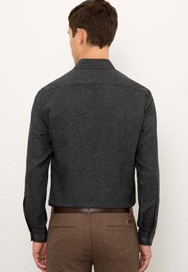 Erkek Siyah Gömlek Uzunkol - 50225177012