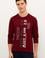 Erkek Bordo Bisiklet Yaka Sweatshirt