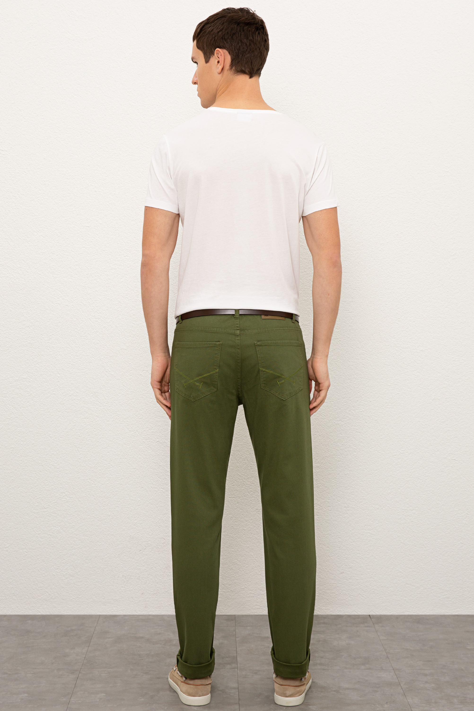 Erkek Yeşil Chinos - Image 3