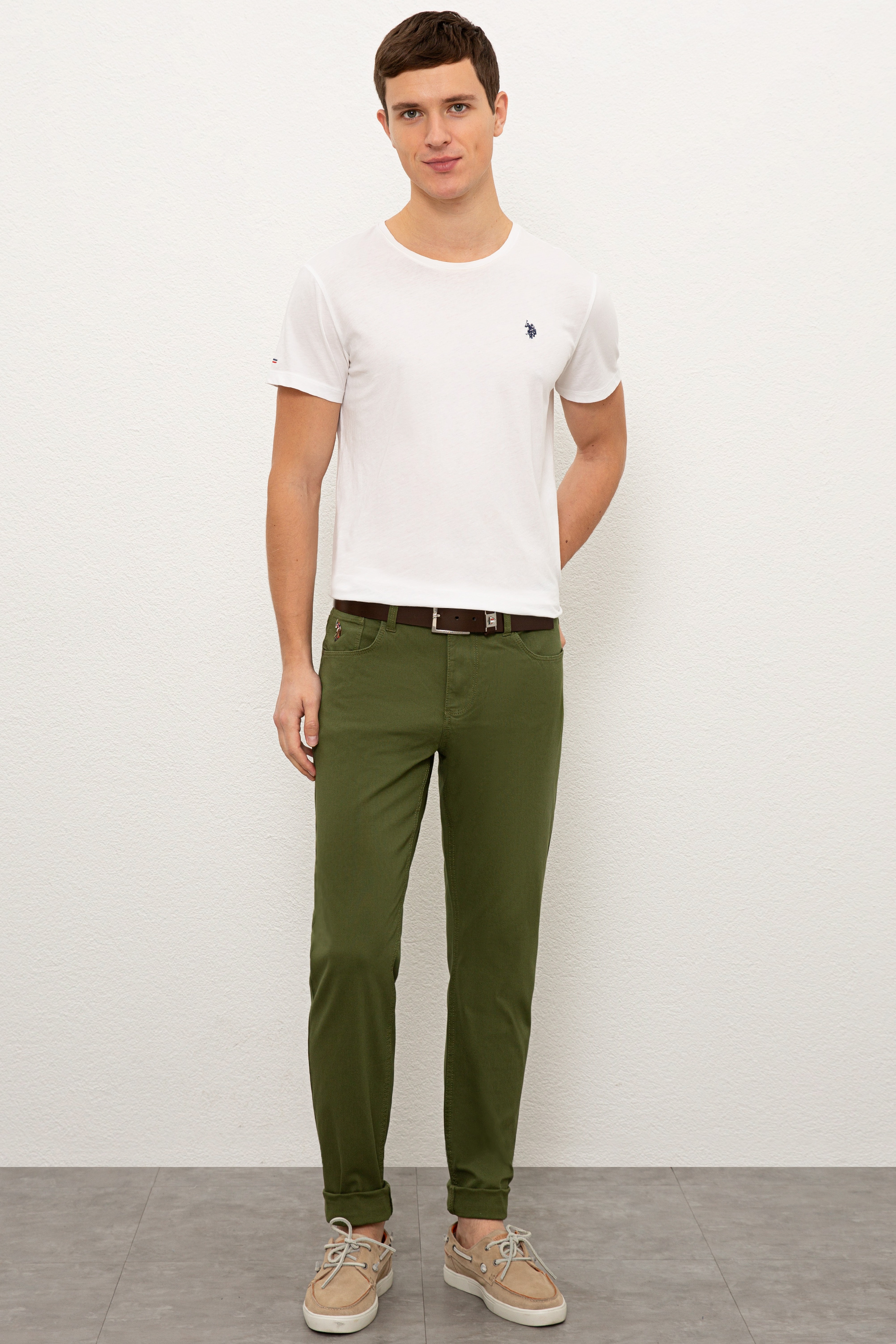 Erkek Yeşil Chinos - Image 1