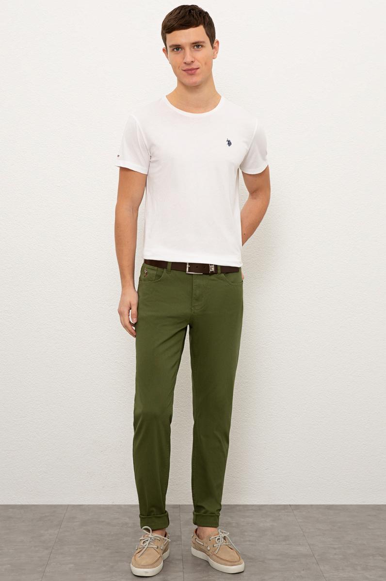 Erkek Yeşil Chinos