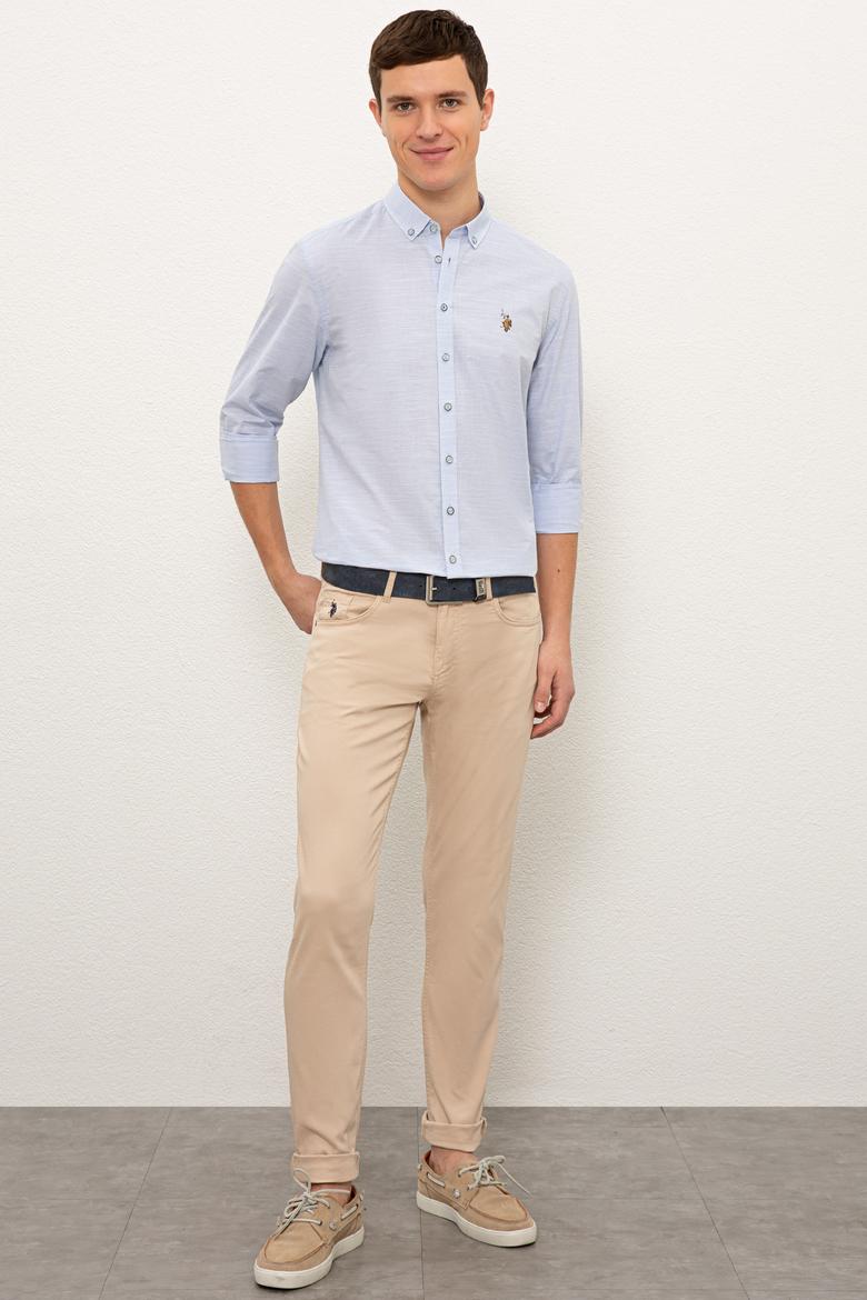 Erkek Bej Chino Pantolon