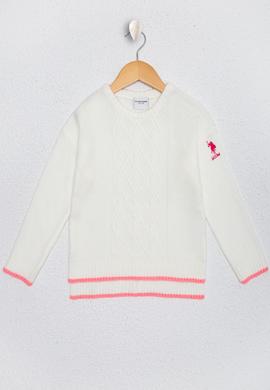 Kız Çocuk Bej Melanj Kazak - 50224468028