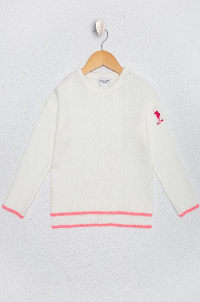 Kız Çocuk Bej Melanj Kazak