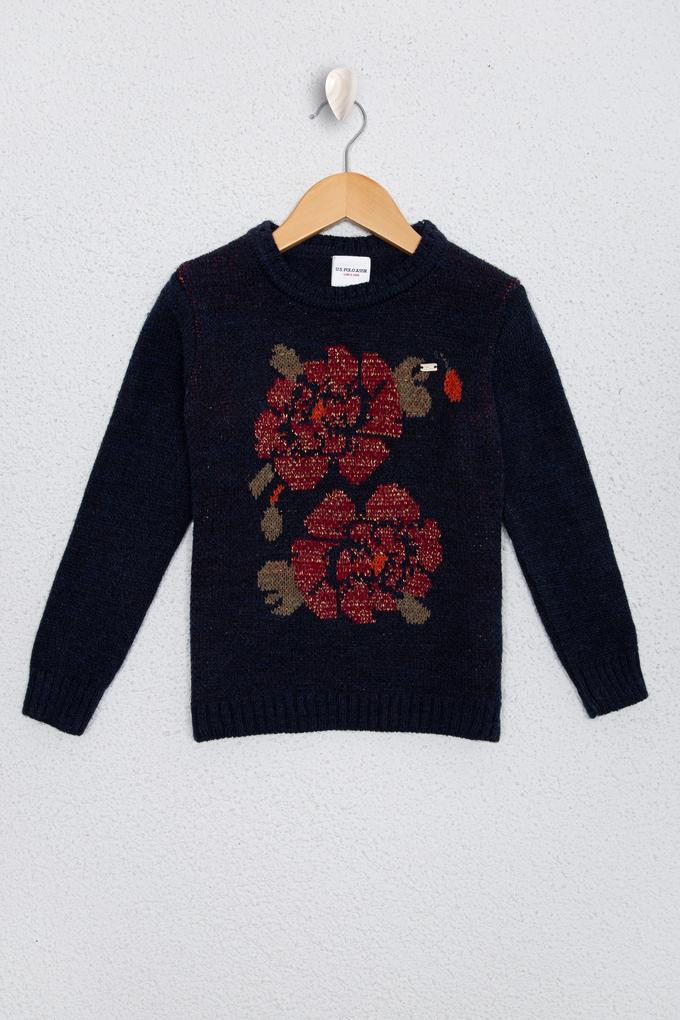 Kız Çocuk Lacivert Kazak