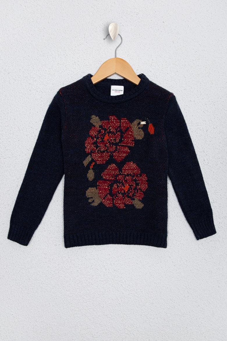 Kız Çocuk Lacivert Kazak