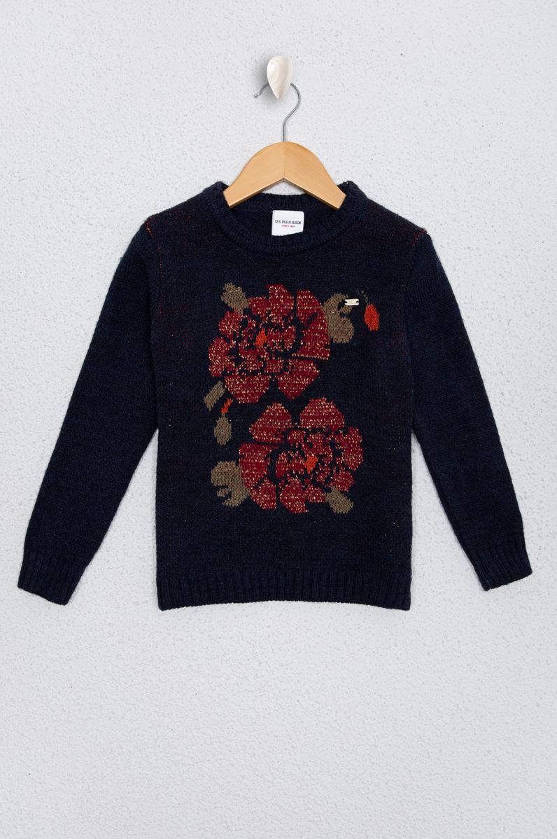 Kız Çocuk Lacivert Kazak