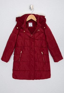 Kız Çocuk Kırmızı Kaban - 50227689029