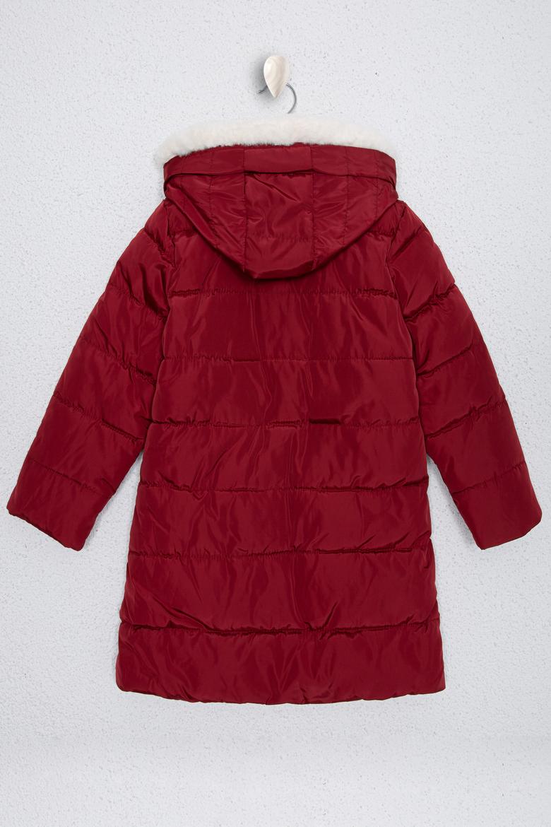 Kız Çocuk Kırmızı Kaban - 50227689029