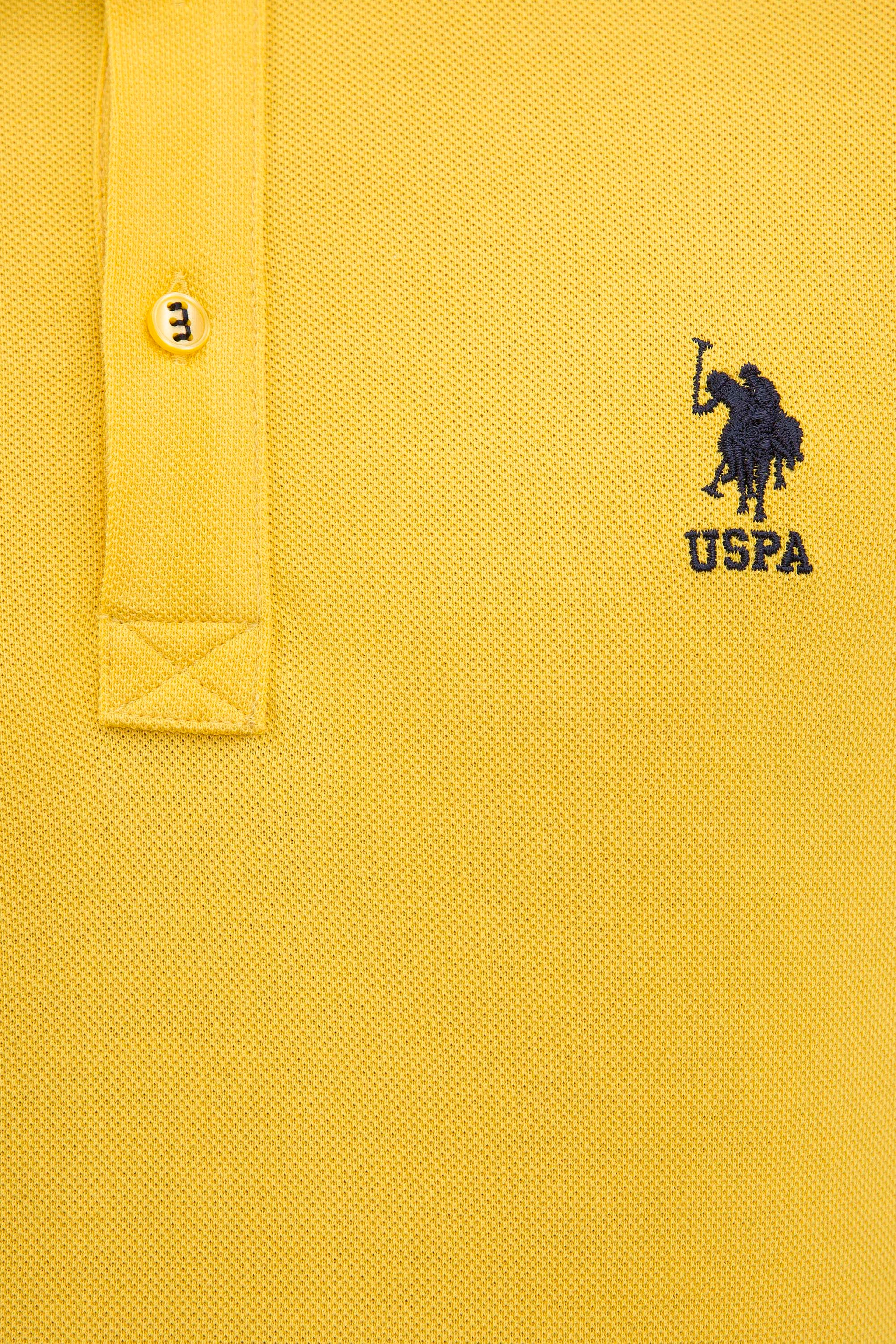 Erkek Safran Polo Yaka Basic T-Shirt
