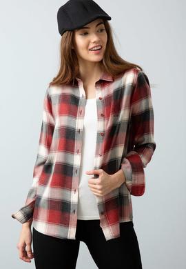 Kırmızı Gömlek Uzunkol - 50201114005