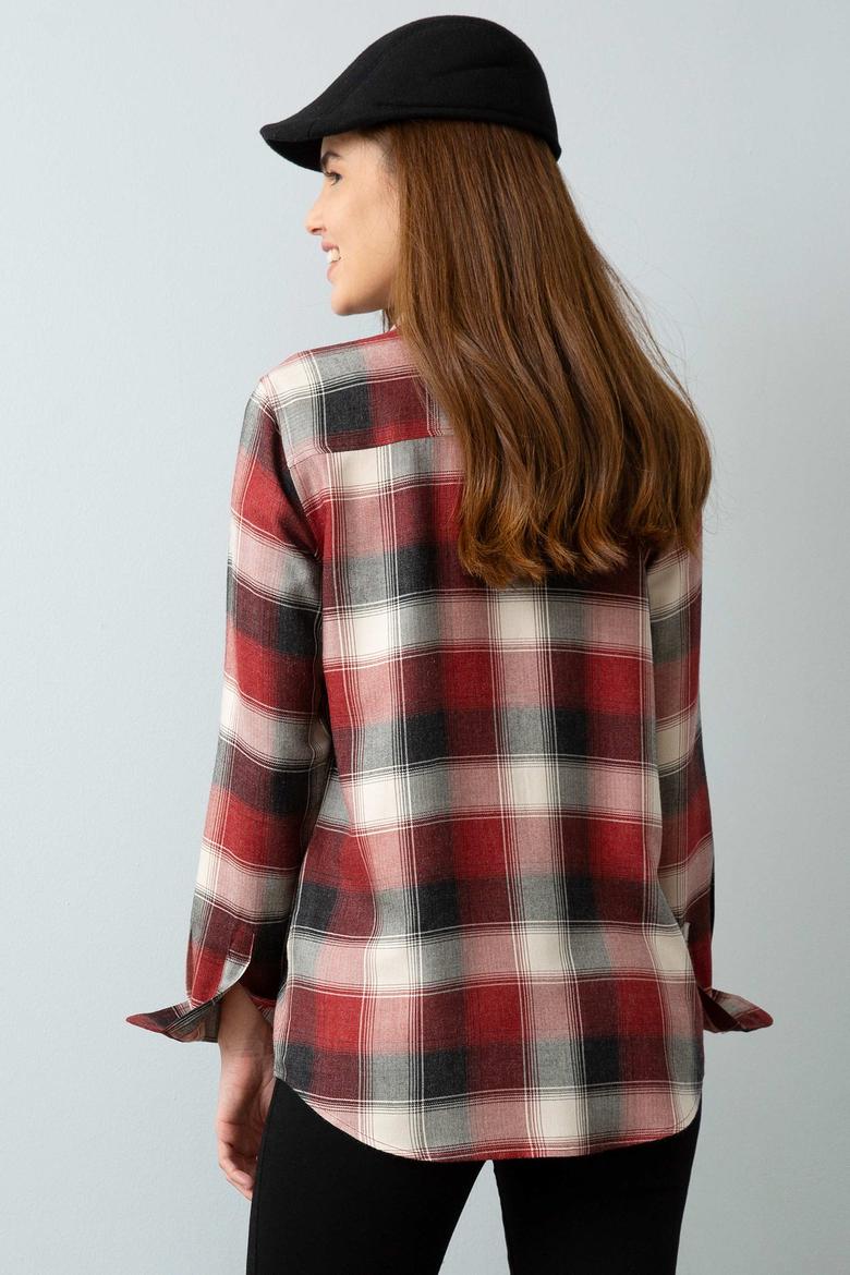 Kırmızı Gömlek Uzunkol - 50201114005