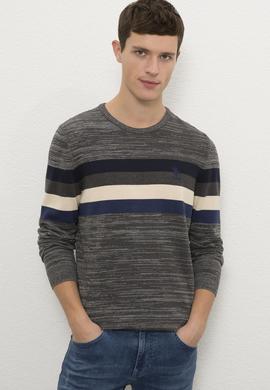 Erkek Gri Melanj Kazak - 50223881027