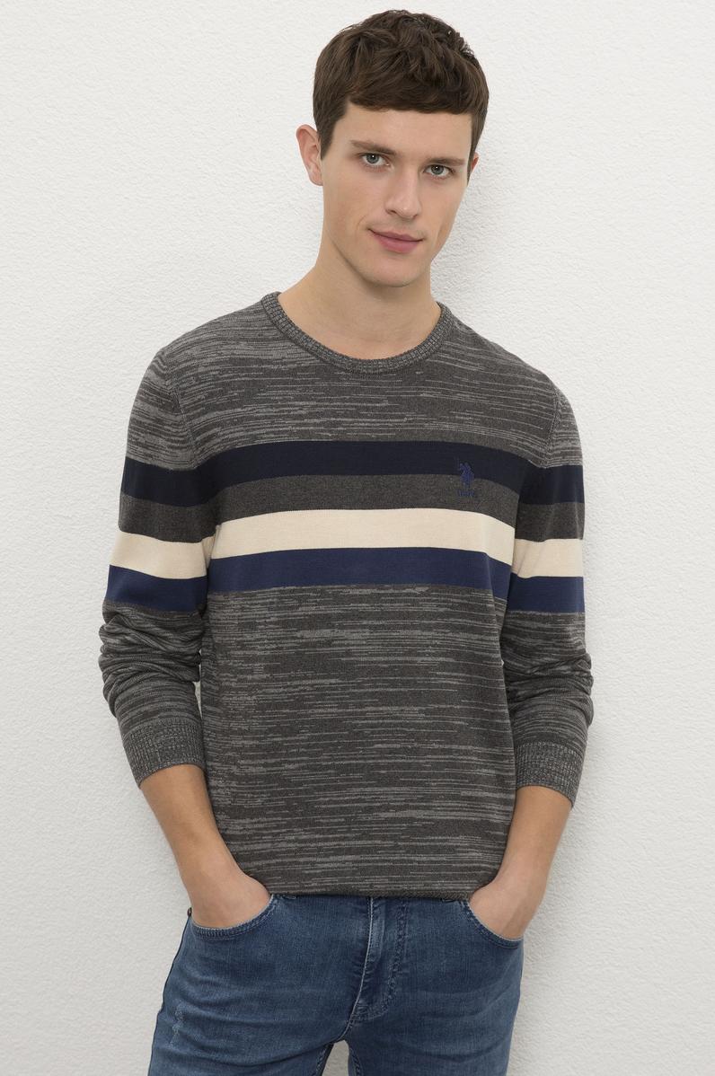 Erkek Gri Melanj Kazak