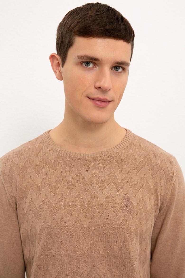 Erkek Camel Melanj Kazak - 50223878043