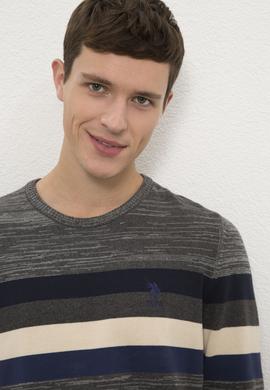 Erkek Gri Melanj Kazak - 50223881027