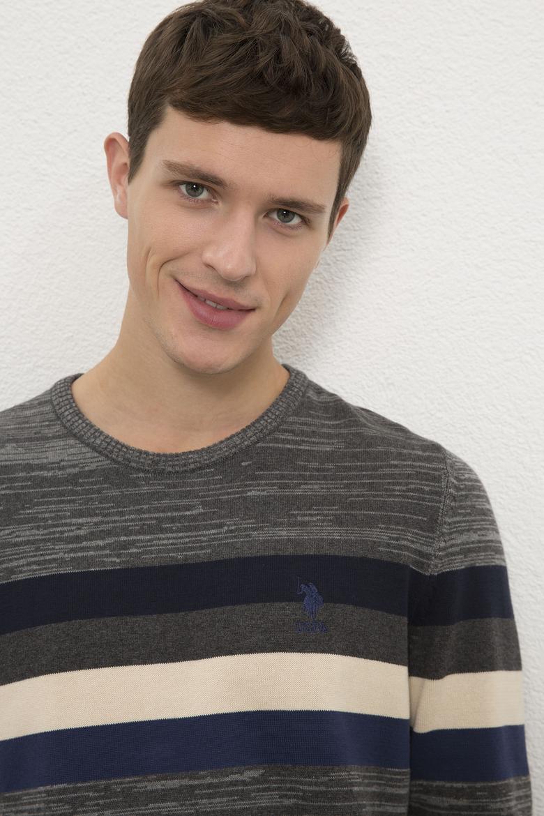 Erkek Gri Melanj Kazak - 50223881027