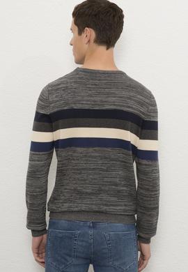 Erkek Gri Melanj Kazak - 50223881027