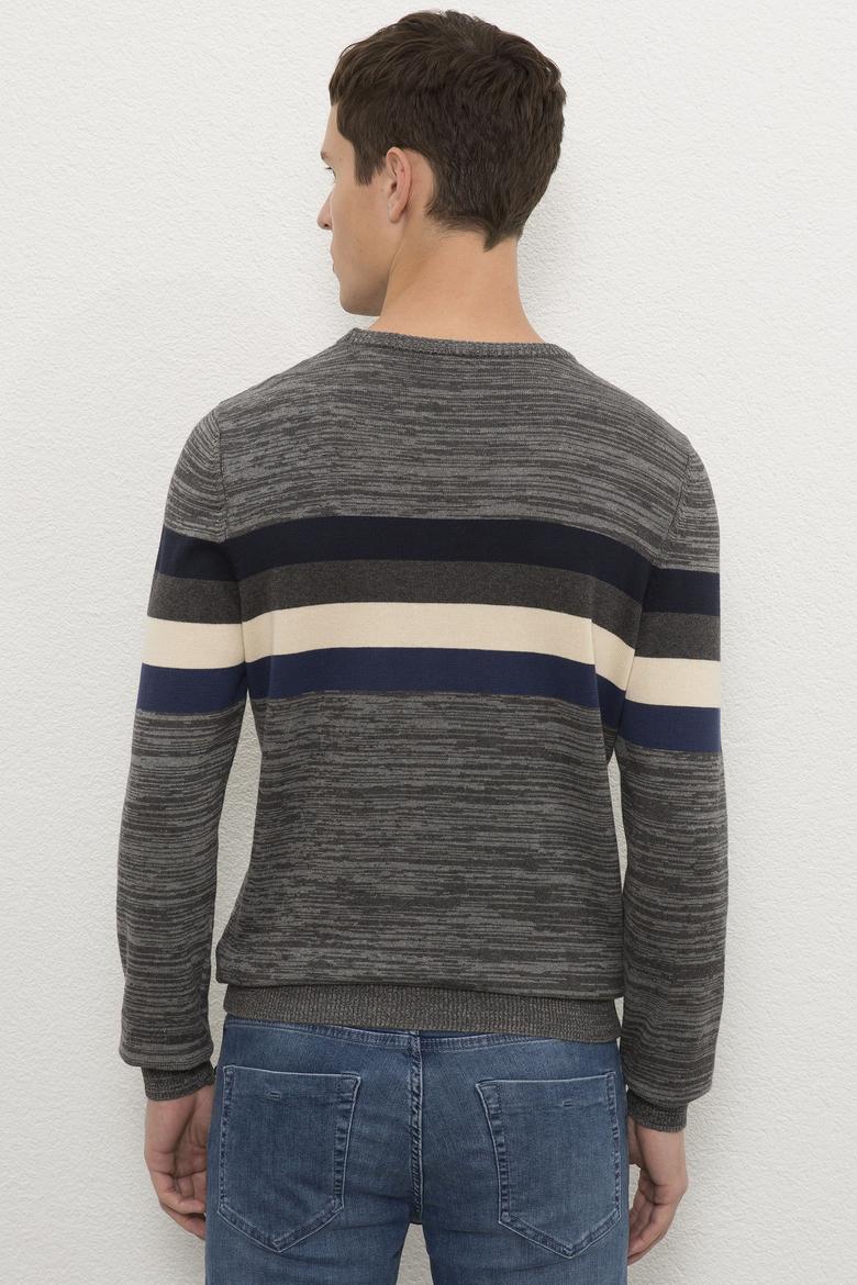 Erkek Gri Melanj Kazak - 50223881027