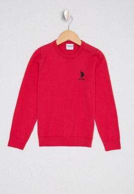 Kız Çocuk Fuşya Basic Kazak - 50224696018