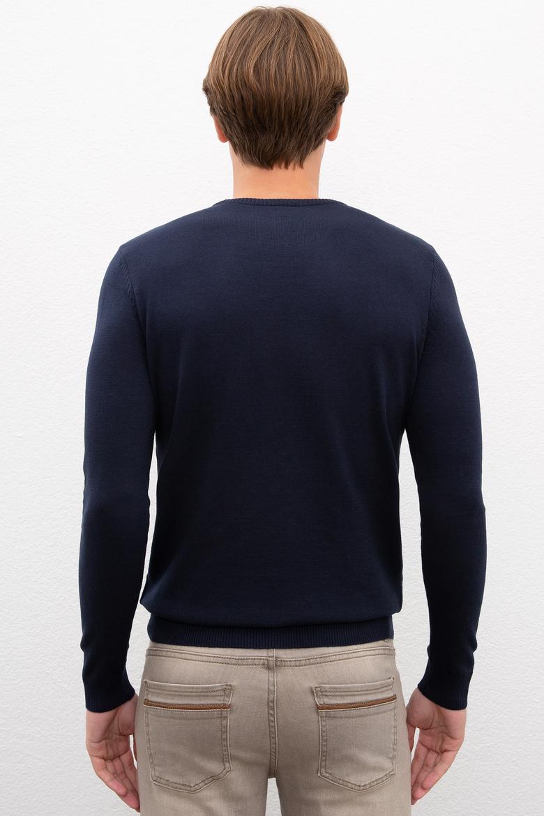 Erkek Lacivert Basic Kazak - 50224739042