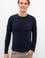 Erkek Lacivert Basic Kazak
