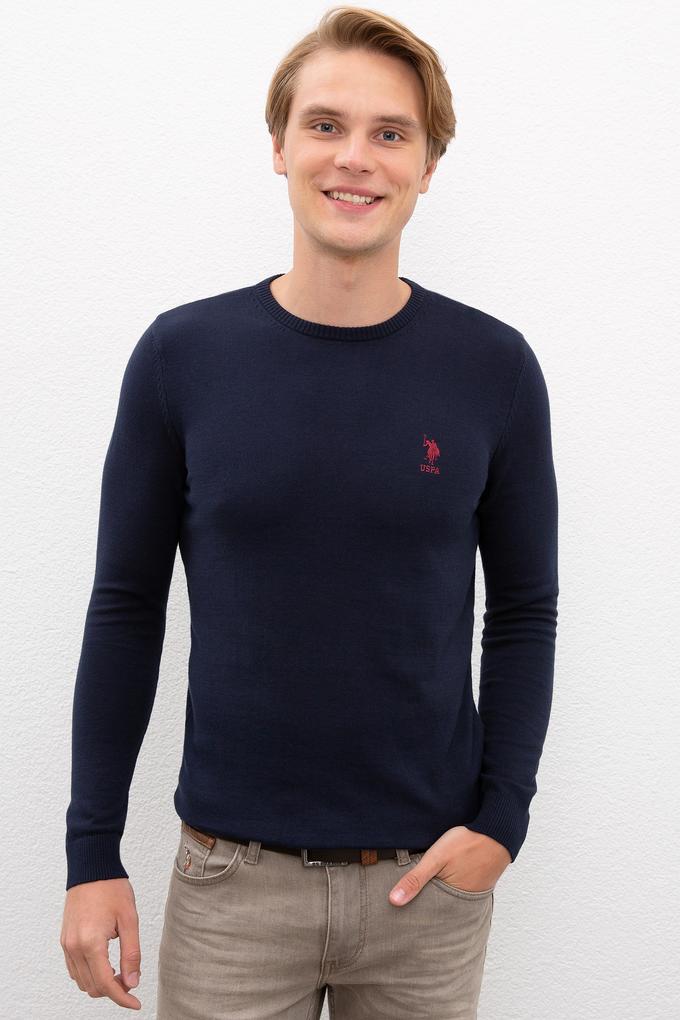 Erkek Lacivert Basic Kazak