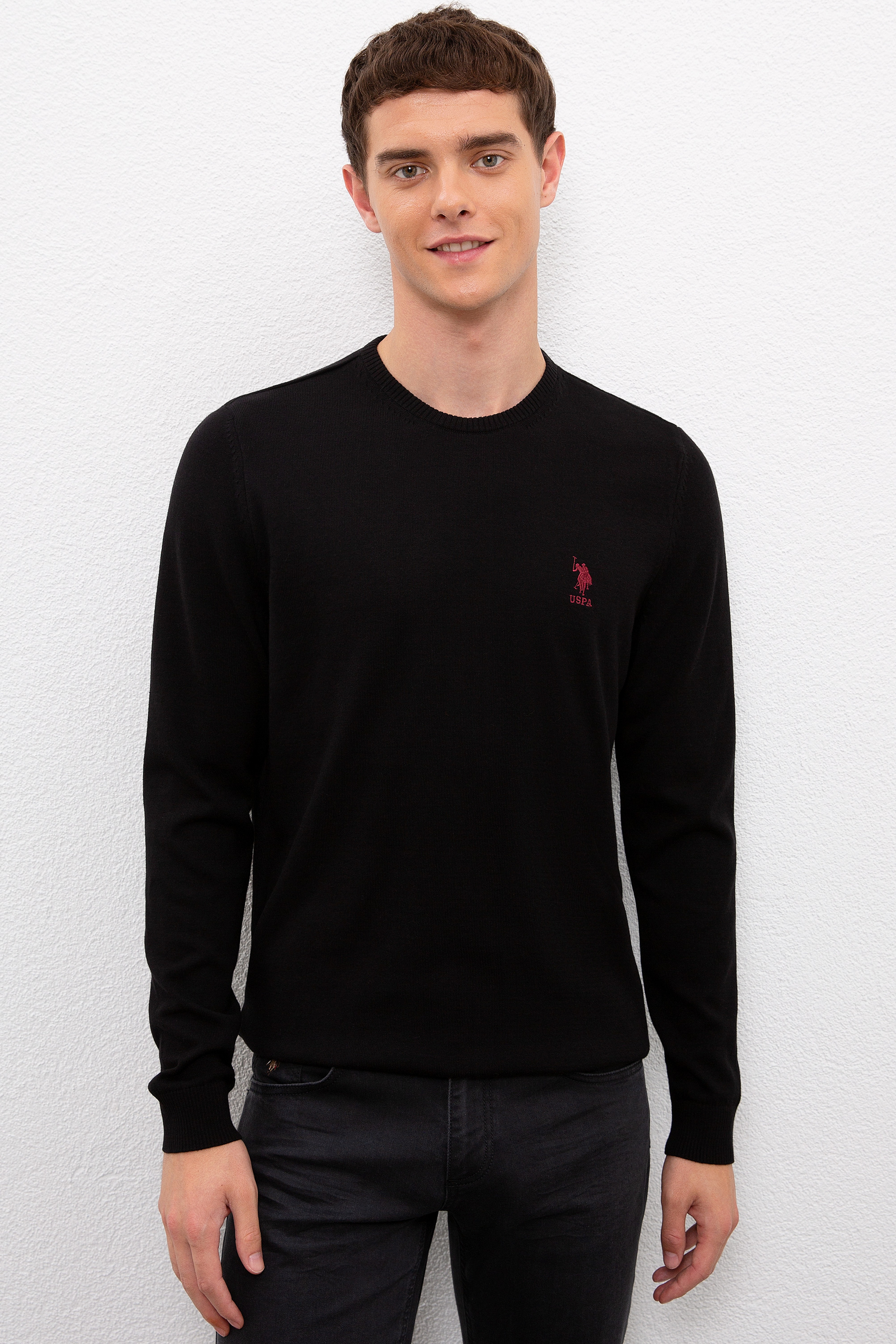 Erkek Siyah Basic Kazak - Image 1