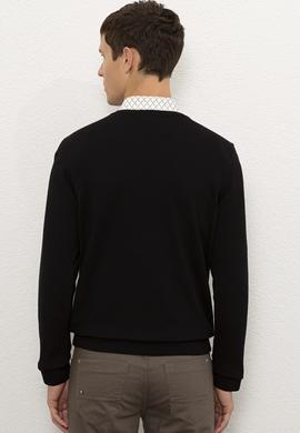 Erkek Siyah Basic Kazak - 50224740010