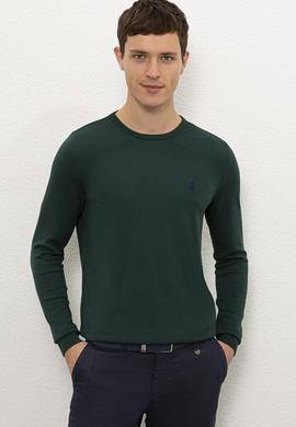 Erkek Yeşil Basic Kazak - 50224739033