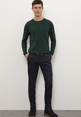 Erkek Yeşil Basic Kazak - 50224739033