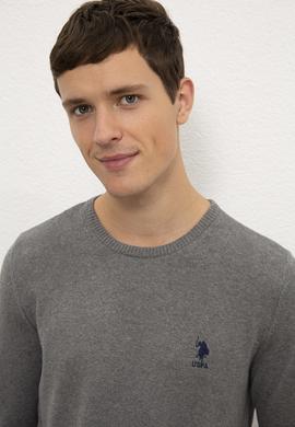 Erkek Gri Melanj Basic Kazak - 50224739024