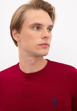 Erkek Bordo Basic Kazak - 50224739051