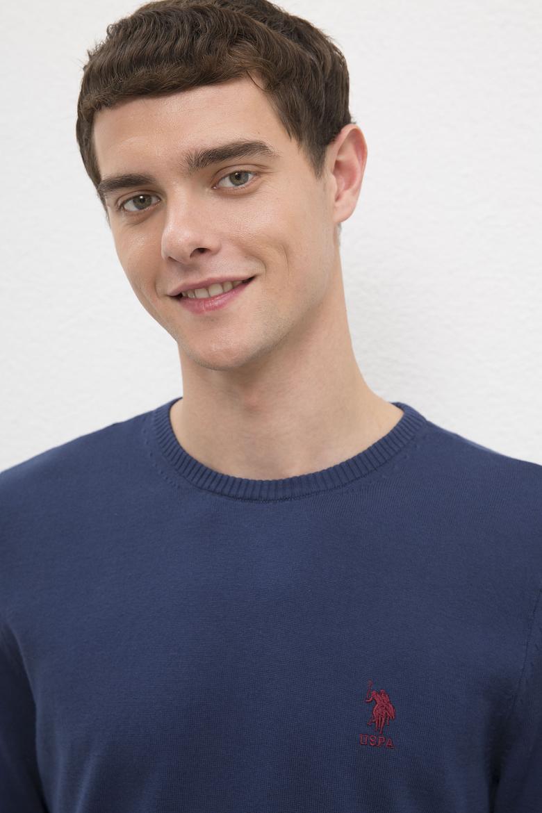 Erkek İndigo Basic Kazak - 50224739015