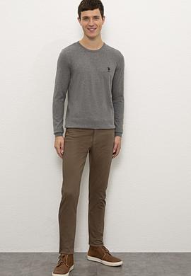 Erkek Gri Melanj Basic Kazak - 50224739024